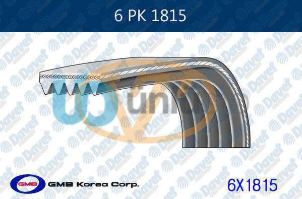 GMB 6PK1815 - KANALLI KAYIS DOBLO 1.9D/JTD 00-- KLIMALI