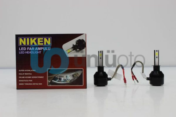 H11 Niken Led Far Ampulü 6000K Kelvin Beyaz Işık