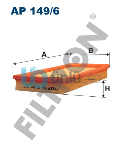 HAVA FİLTRESİ GOLF V 1.4FSI 03- -POLO 1.4FSI 02-06 - TOURAN 1.6FSI 03-07 115 hp