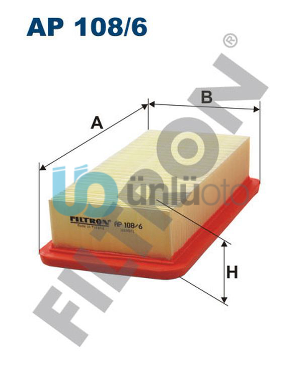 HAVA FİLTRESİ HYUNDAI ACCENT ERA 1.4L 1.6L G4EE G4ED 06-10 / KIA RIO 1.4L 1.6L G
