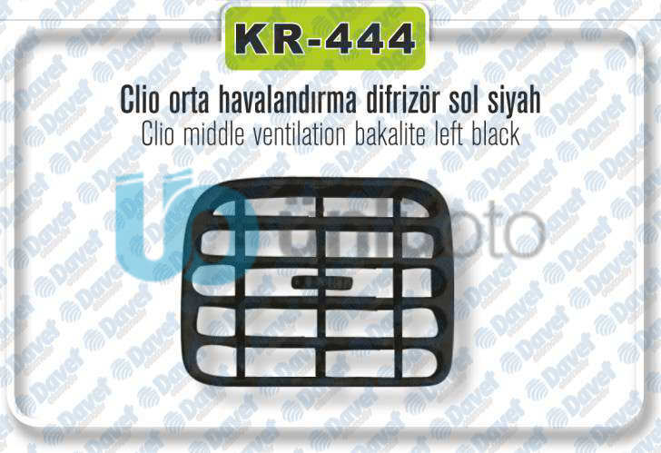 HAVALANDIRMA DIFIZOR SOL SIYAH ORTA CLIO
