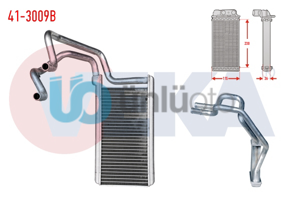 KALORIFER RADYATOR BRAZING MITSUBISHI L200 (KBT,KAT) 2.5 D 2006-2012