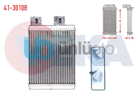KALORIFER RADYATORU BRAZING (5.5mm fin) MITSUBISHI L200 (K7T,K6T) 2.5 TD 1996-20
