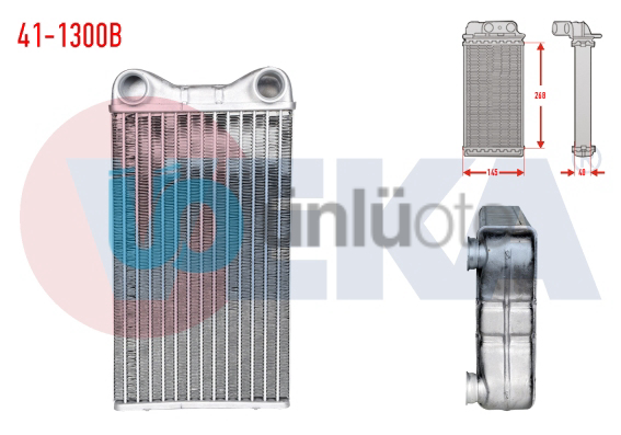 KALORIFER RADYATORU BRAZING AUDI A4 (8EC,B7) 1.6 2004-2008