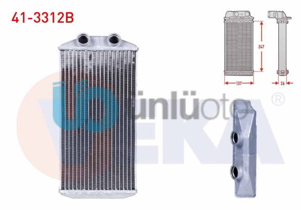 KALORIFER RADYATORU BRAZING PEUGEOT 301 1.6 HDI 2012-
