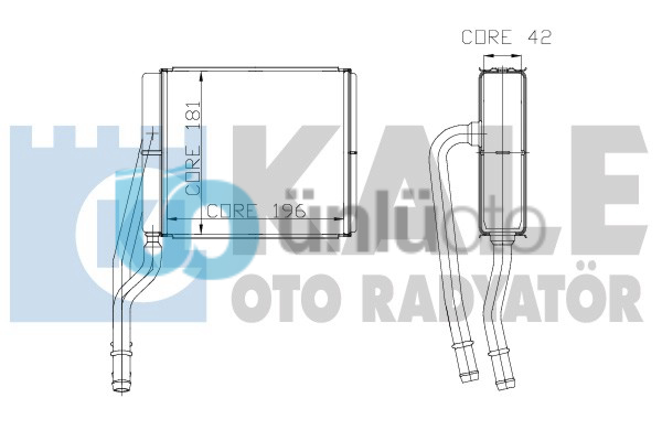 KALORIFER RADYATORU CONNECT 0213 FOCUS 9804 1,8TDCI (2 SIRA ALB)