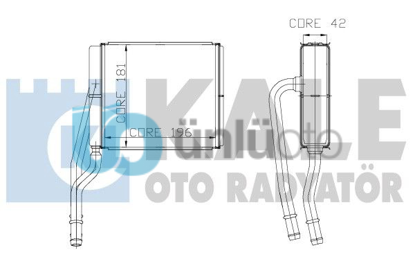 KALORIFER RADYATORU CONNECT 0213 FOCUS 9804 1,8TDCI (2 SIRA ALB)