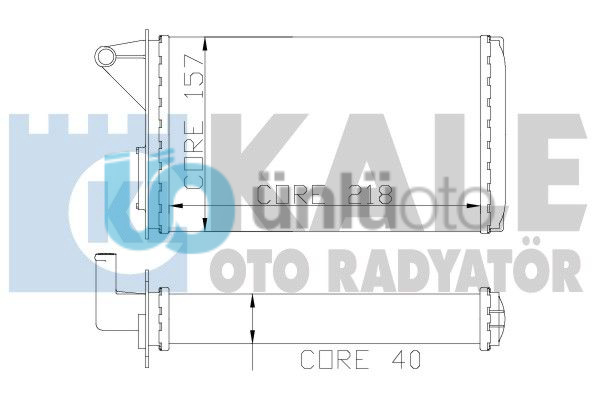 KALORIFER RADYATORU FIAT UNO 1.4 70 60 MUSLUKLU (2 SIRA)