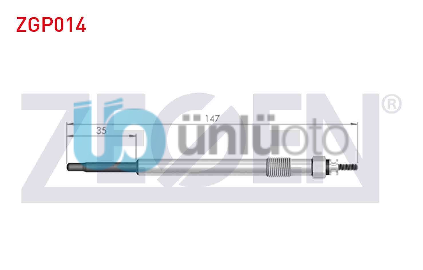 KIZDIRMA BUJI 11,5V CITROEN JUMPER III 2.2HDI 2006-2014 / PEUGEOT BOXER III 2.2H