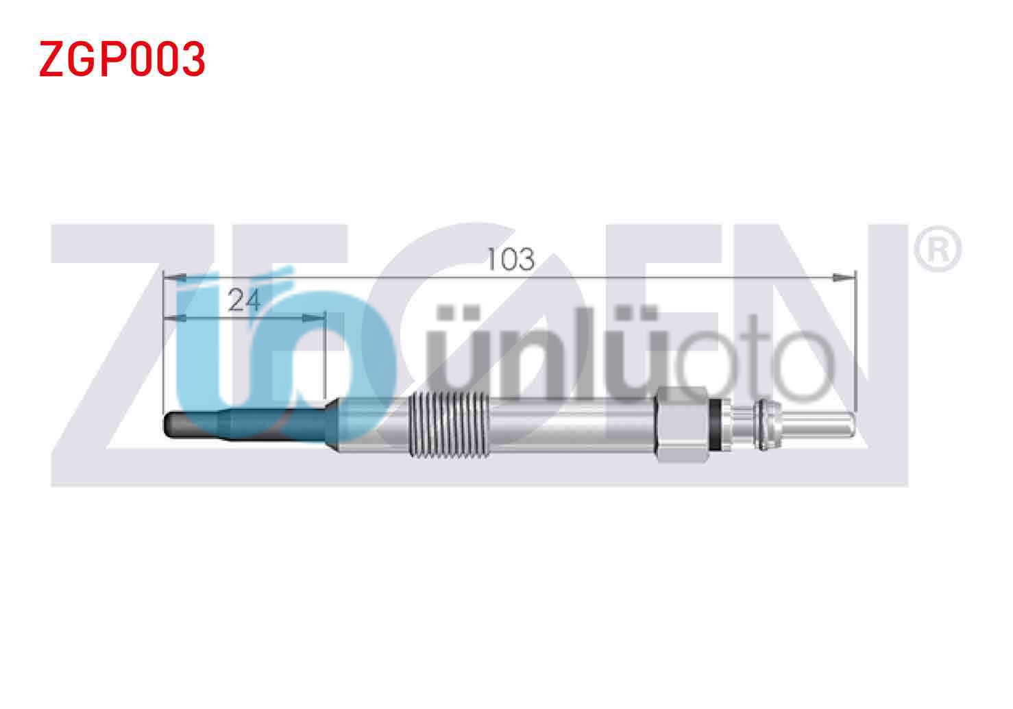 KIZDIRMA BUJI 11V ALFA ROMEO 145 (930) 1.9JTD 1994-2001 / ALFA ROMEO 147 (937) 1