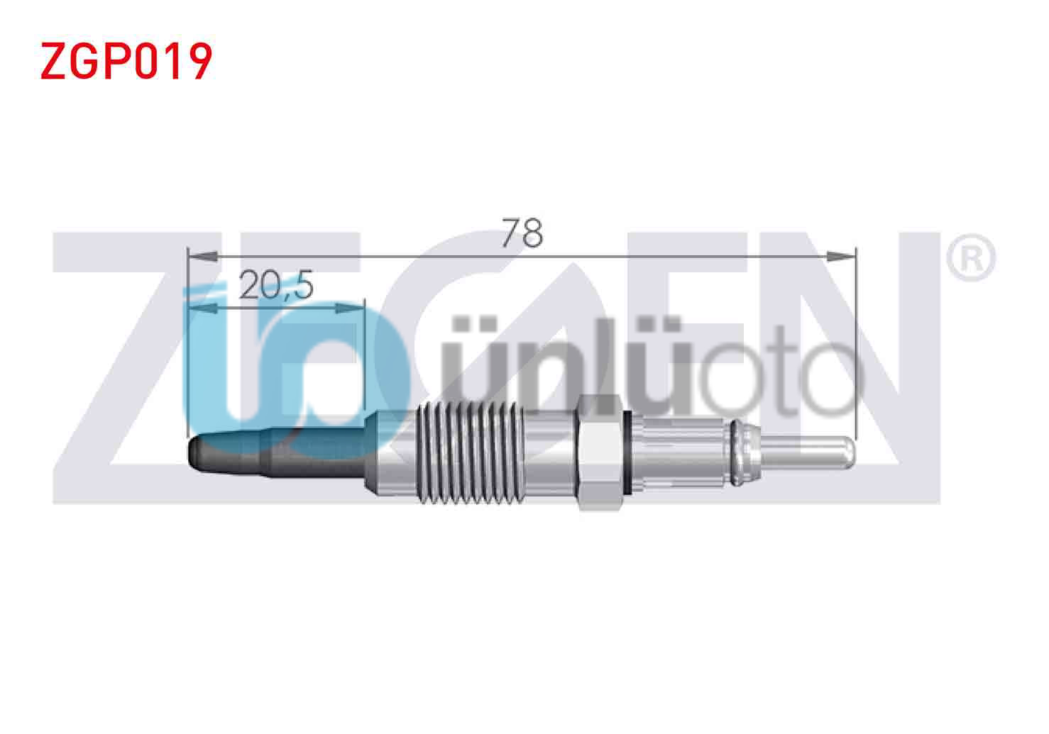 KIZDIRMA BUJI 11V FIAT DOBLO (119,223) 1.9D 2001-2010