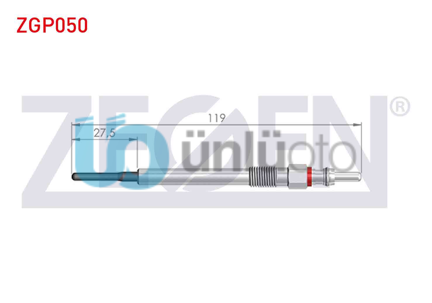 KIZDIRMA BUJI 4,4V (EURO 5) (INCE) FIAT FIORINO (225) 1.3MJT 13- / LINEA (323) 1