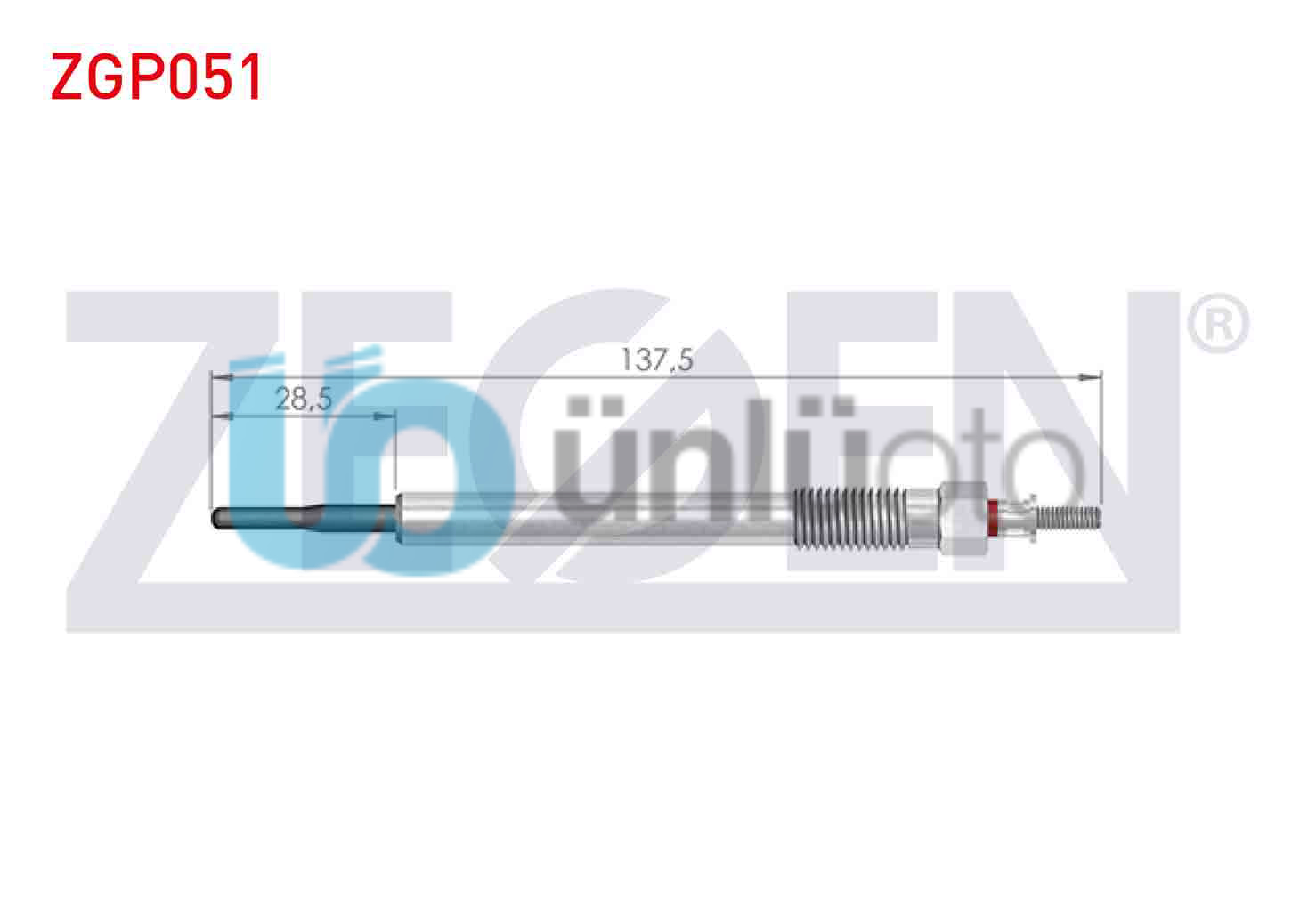KIZDIRMA BUJI 4,4V HYUNDAI IX35 (LM) 2.0CRDI 2010- / SANTA FE (CM) 2.0-2.2CRDI 2