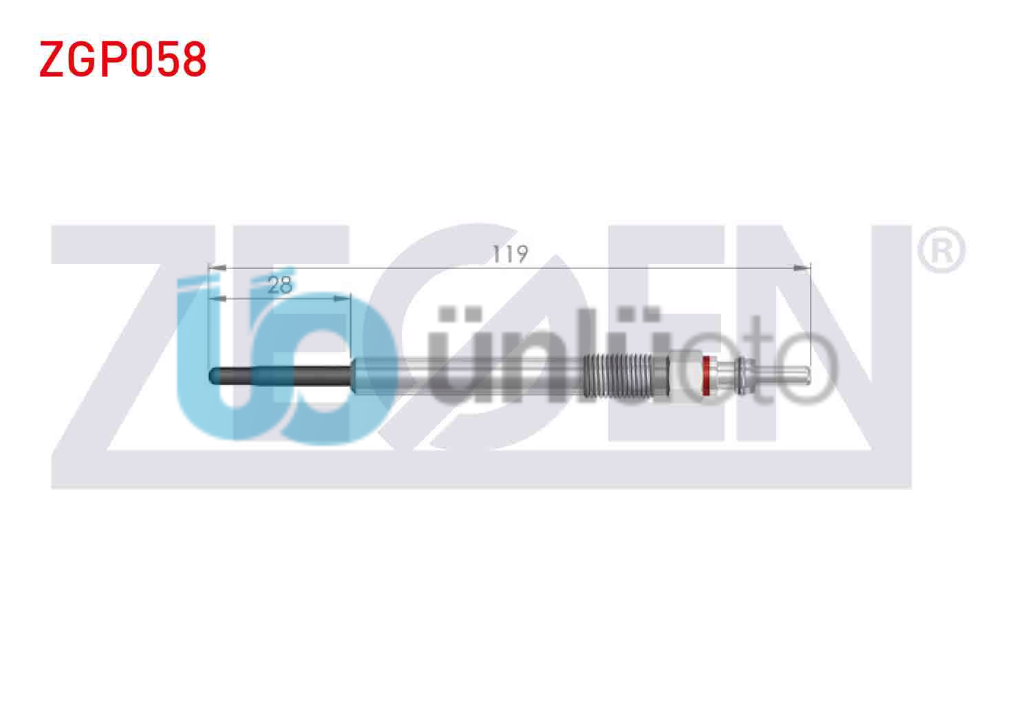 KIZDIRMA BUJI 5V (EURO 6) FIAT EGEA 1.3MJT 2015- / DOBLO IV (263) 1.3MJT 2015- /