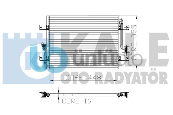 KLIMA RADYATORU   ALBEA 1.2 / 1.3 / 1.6 (1 SIRA ALB)