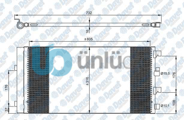 KLIMA RADYATORU  DUSTER 1.6 16V / 1.5DCI 06 / 10