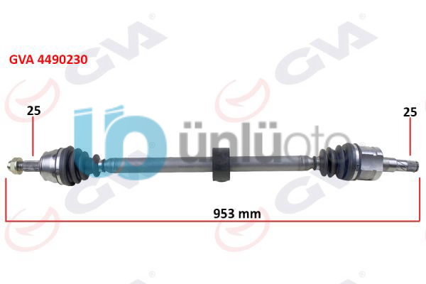 KOMPLE AKS SAĞ CORSA D 1.3 CDTI 06 DTH 953mm