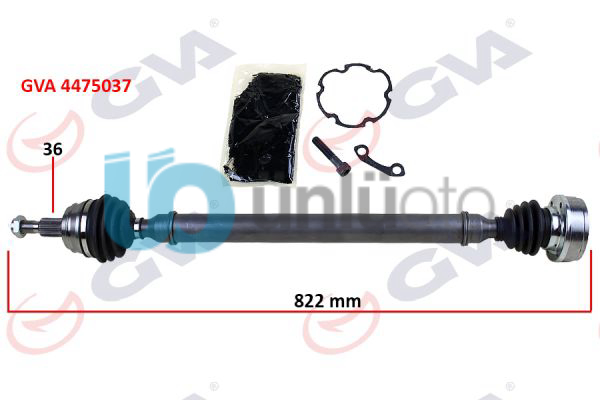 KOMPLE AKS SAĞ GOLF IV-BORA-LEON 97-05 1.4-1.6 822mm 1J0407272BL