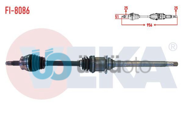 KOMPLE AKS SAG ON FIAT EGEA 1.6 MJT M-T UZUNLUK 937mm 2015-