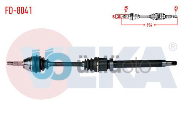 KOMPLE AKS SAG ON FORD FOCUS I (DAW,DBW) 1.4i 16v  UZUNLUK 934mm 1998-2004