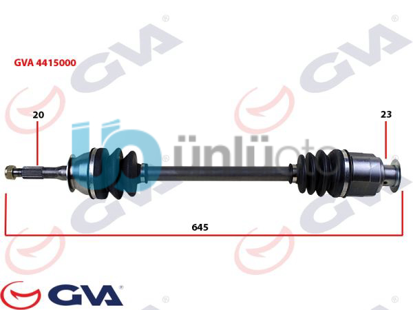 KOMPLE AKS SAĞ/SOL RENAULT 12 654mm
