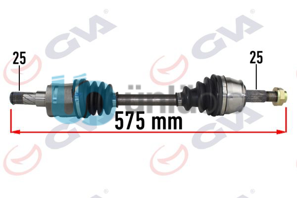 KOMPLE AKS SOL CORSA D 1.3 CDTI 06 DTH 575mm