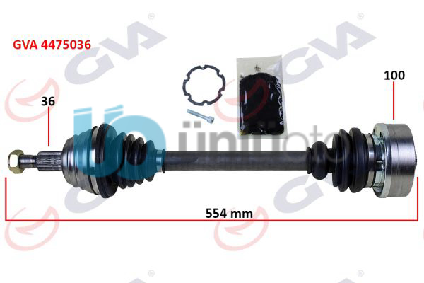 KOMPLE AKS SOL GOLF IV-BORA-A3-LEON-TOLEDO-OCTAVIA 1.9 TDI 554mm