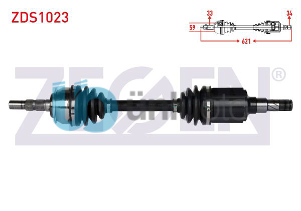 KOMPLE AKS SOL ON CHEVROLET CRUZE (J300) 1.6 M-T UZUNLUK 621mm 2009-2014