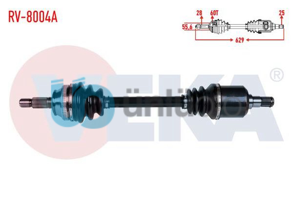 KOMPLE AKS SOL ON LAND ROVER FREELANDER (LN) 2.0 TD M-T ABSLI 60 DIS UZUNLUK 629