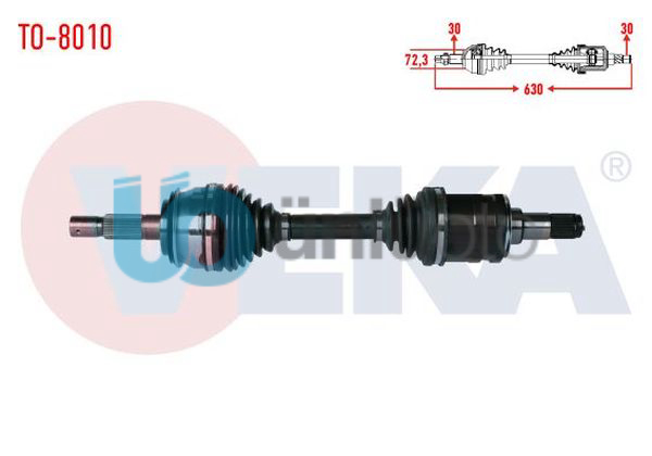 KOMPLE AKS SOL-SAG ON TOYOTA HI-LUX PICK UP (TGN1_, GGN2_, GGN1_, KUN2_, KUN1_)