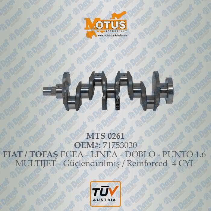 KRANK MILI DOBLO-LINEA-EGEA 1.6 MULTIJET