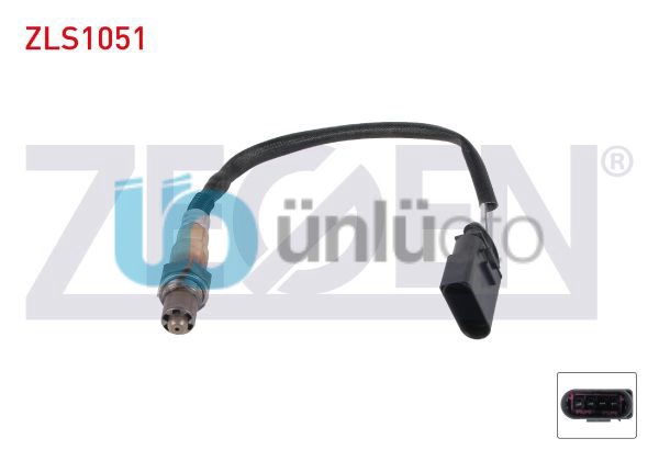 LAMBDA (OKSIJEN) SENSORU 350 mm VOLKSWAGEN POLO 1.4i (BLM) 2001-2012/ AUDI A3 1.