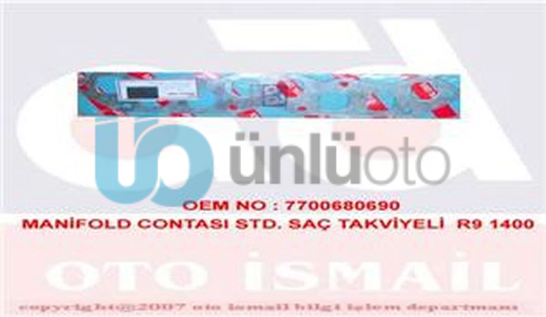 MANİFOLD CONTASI STD. SAÇ TAKVİYELİ R9 1400