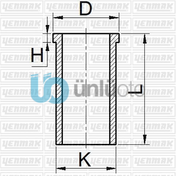 MOTOR GÖMLEĞİ 1.00 FIAT ALBEA-DOBLO-OPEL CORSA 1.3D MTJ 69.60MM