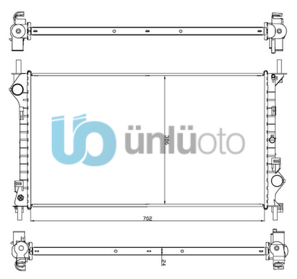 MOTOR SU RADYATORU CONNECT 1,8TDCI 75PS / 90PS / 110PS 02 / KLIMALI (2 SIRA AL+