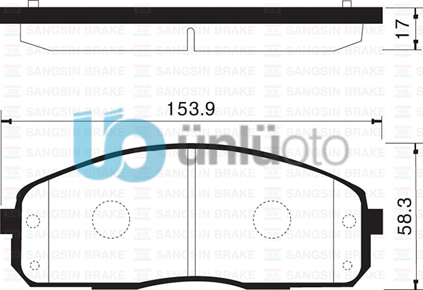 ÖN FREN BALATA HYUNDAI H100 2.5L KAMYONET 04- / KIA K2500 D4CB KAMYONET 12- /