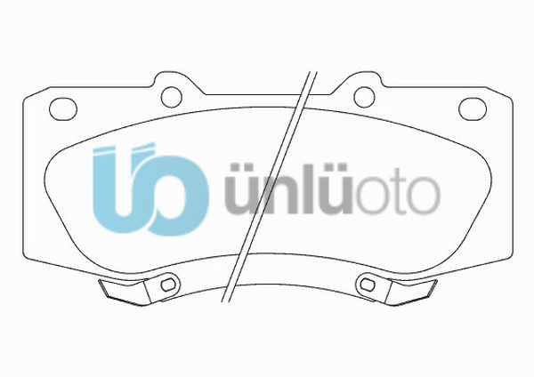 ÖN FREN BALATA TOYOTA HILUX VIGO 2.5L 2KDFTV KUN35 4x4 10-