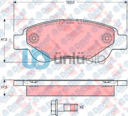 ON FREN BALATASI C1 1,0,1,4 HDI (06 / 05 ) P,107 1,0,1,4HDI (06 / 05 ) TOYOTA AY