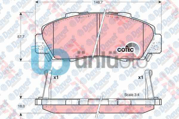 ON FREN BALATASI CR-V I 2,0 16V 96-02/02 -HR-V 1,6 16V-4WD VTEC 99--