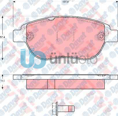 ON FREN BALATASI C4 1,4 16V-1,6 16V-1,6HDI 110 FAP-1,6HDI 90-2,0 16V 11/04--ESP