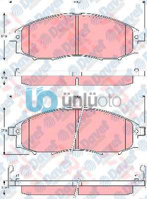 ON FREN BALATASI PICK UP D22 SKYSTAR 0205 YD25 NAVARA 0508 PATFINDER 9704