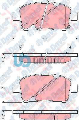 ON FREN BALATASI TOYOTA YARIS 2002-2006 COROLLA VERSO VVT-I 2001-