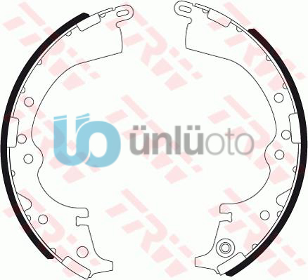 ARKA KAMPANA PABUÇ BALATA TOYOTA HILUX 2.4L 2L-T LN145 4X2 98-04 / VIGO 2.5L 2KD