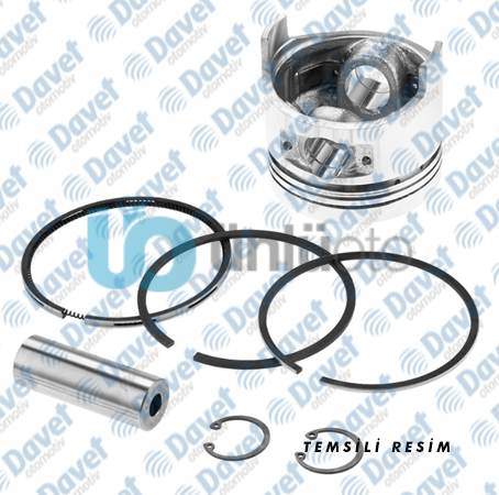 MOTOR PISTON SEGMAN STD ( TPR SEGMANLI) ACCENT ADMIRA 1,5 CRDI - GETZ 1,5 CRDI 2