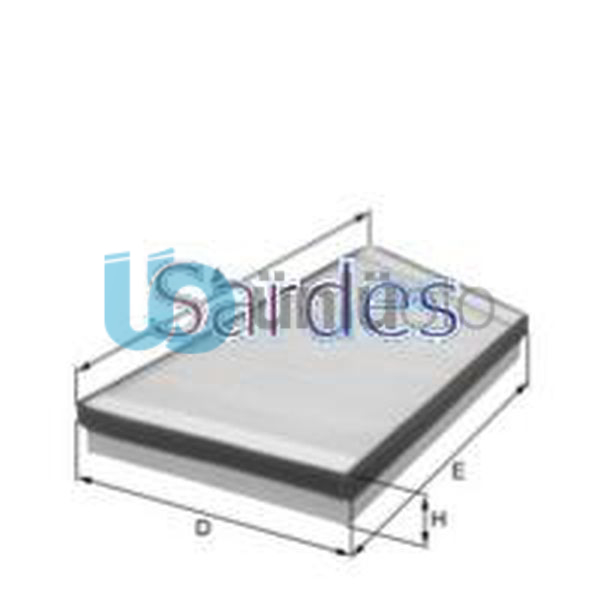 POLEN FİLTRESİ P206 98- 1.1i-1.4i-1.4HDI-1.6i-1.6 16V-1.9D