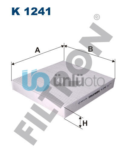 POLEN FİLTRESİ P4007-CITROEN C-CROSSER-MITSUBISHI LANCER VIII-OUTLANDER II-COLT