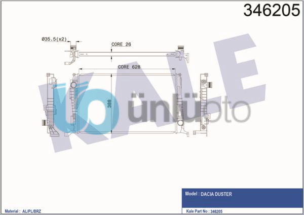 MOTOR RADYATORU DUSTER 1,5DCI 2010