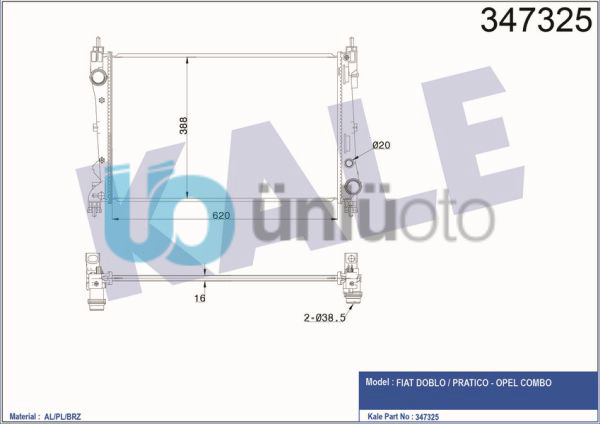 MOTOR RADYATORU DOBLO III 1,3 / 1,4 KLIMALI