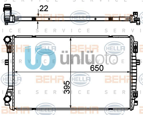 SU RADYATÖRÜ VW-SKODA-SEAT-AUDİ 13 GOLF7-PASSAT-A3-LEON-OCTAVIA CJZB-CYVA-CJZA-