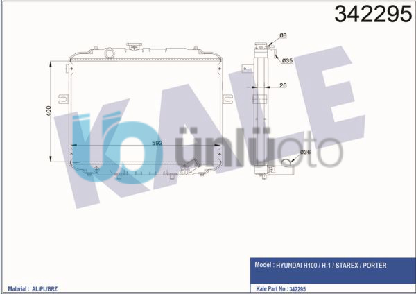 MOTOR SU RADYATORU H100 KAMYONET 1997 2004